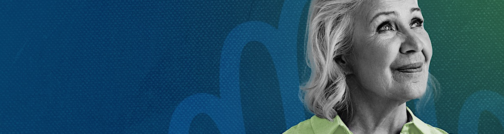 Banner de fondo con una mujer del Programa Contigo